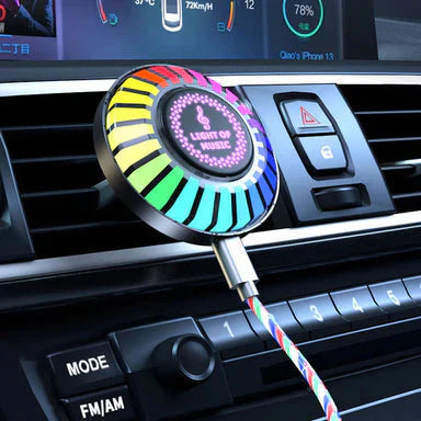LED-autolamp met muzieksynchronisatie en logo (met aromadiffuser)