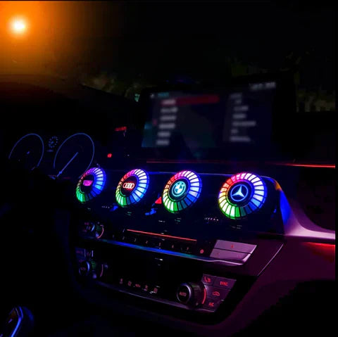 LED-autolamp met muzieksynchronisatie en logo (met aromadiffuser)