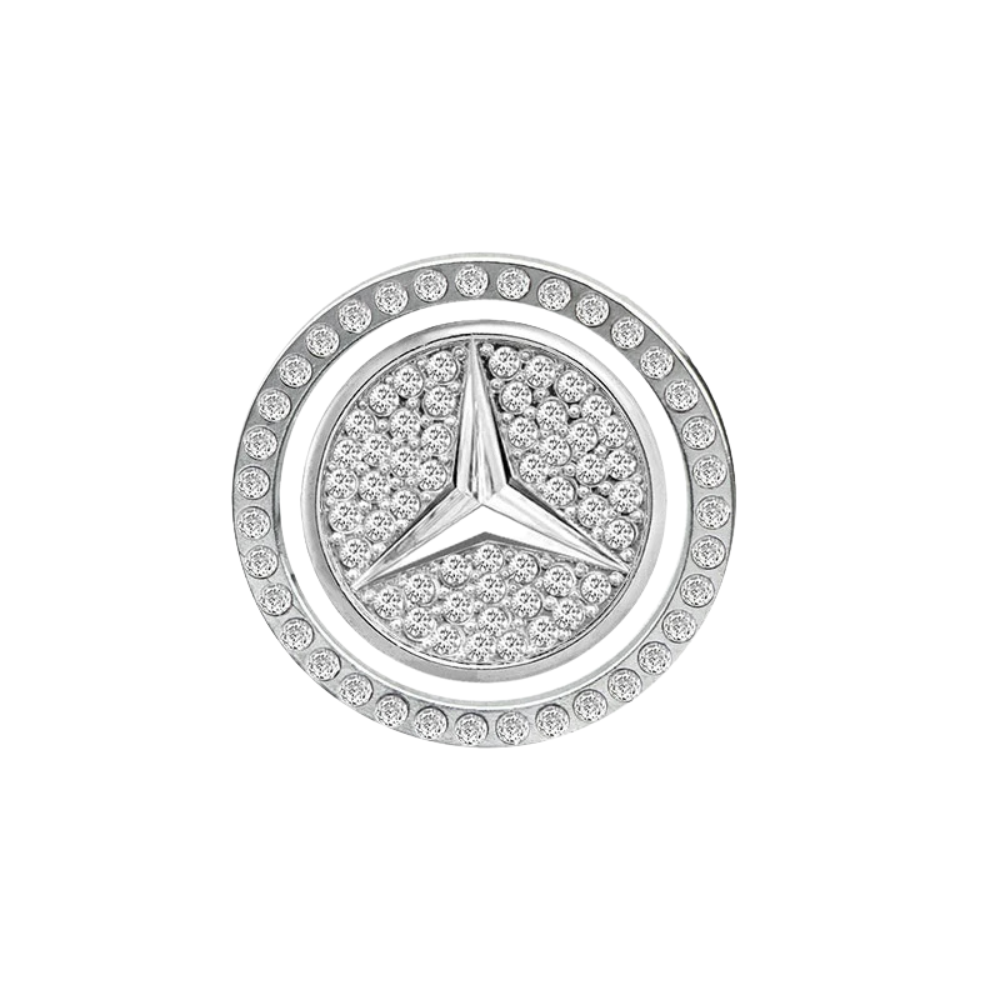 Set van 3 ringen met kristallen voor auto startknop