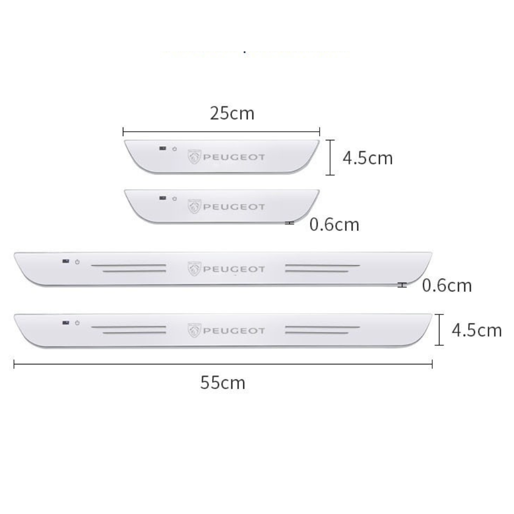 Set van 2 stuks LED-dorpels