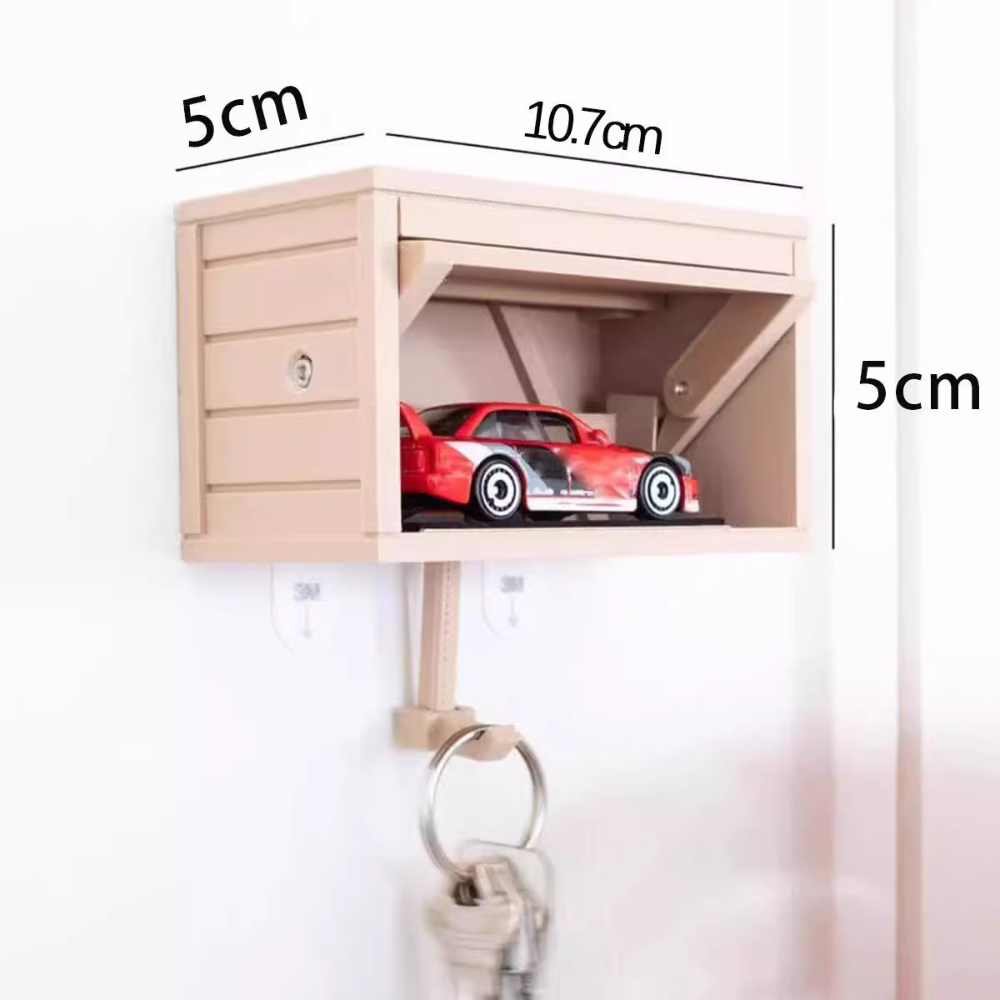Muur sleutelhanger in de vorm van een garage
