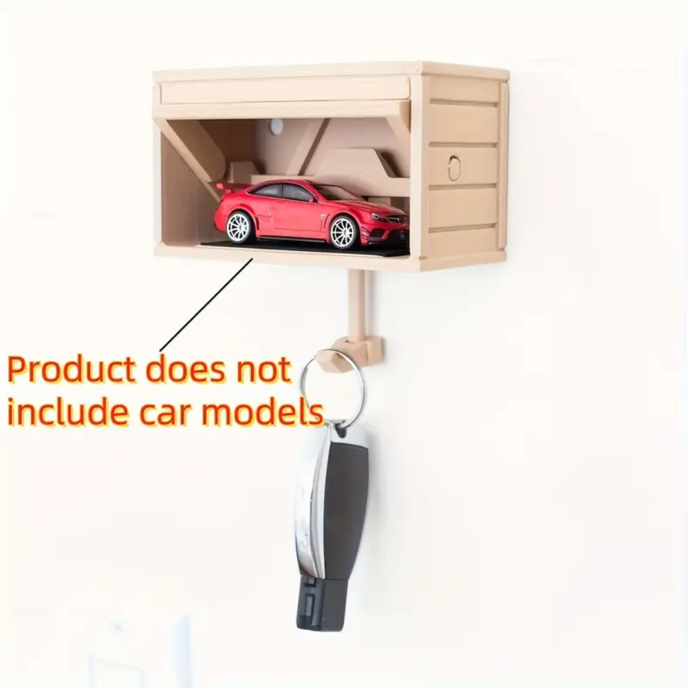 Muur sleutelhanger in de vorm van een garage
