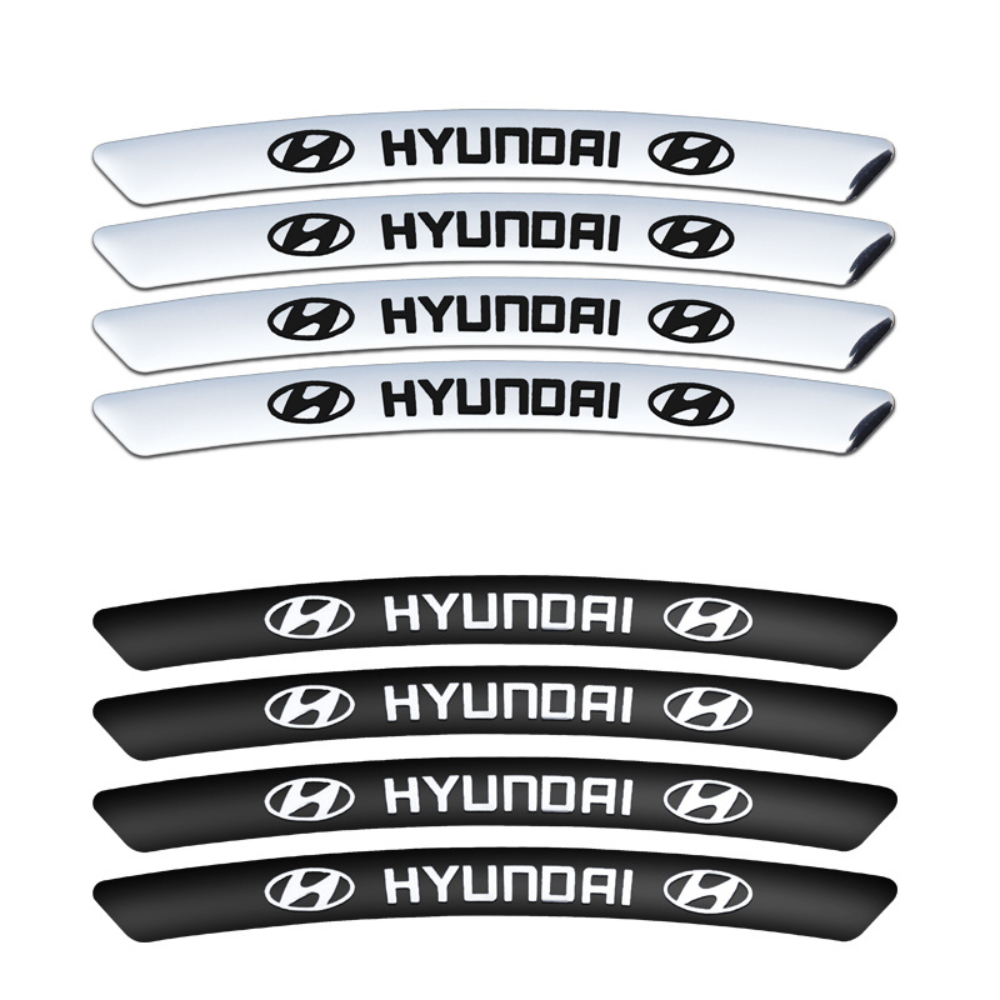 Set van 4 stickers voor lichtmetalen velgen