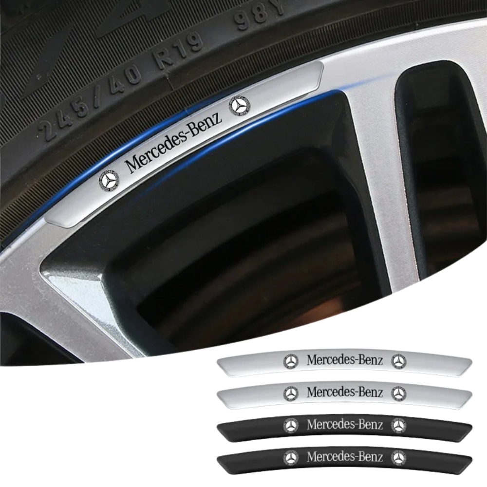 Set van 4 stickers voor lichtmetalen velgen