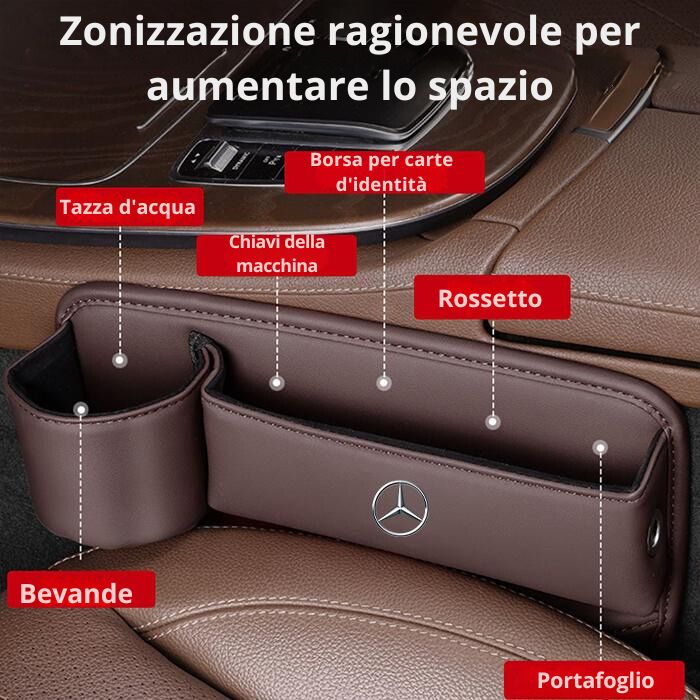 Multifunctionele organizer voor autostoelen (bestuurderszijde)