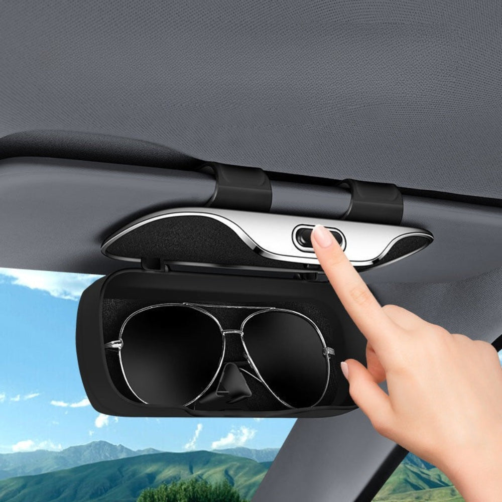 Multifunctionele brillenhouder voor in de auto