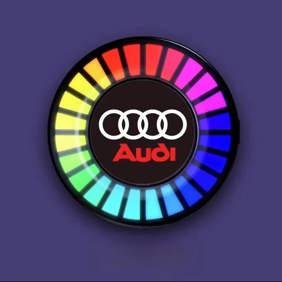 LED-autolamp met muzieksynchronisatie en logo (met aromadiffuser)