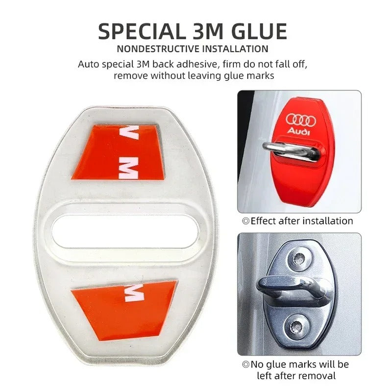 Set 4 - Gepersonaliseerde Anti-Roest Deur Slot Cover