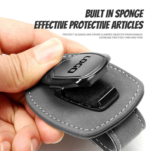 50% Off  Suede Multifunctional Glasses Clip