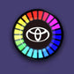 LED-autolamp met muzieksynchronisatie en logo (met aromadiffuser)