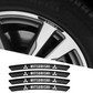 Set van 4 stickers voor lichtmetalen velgen