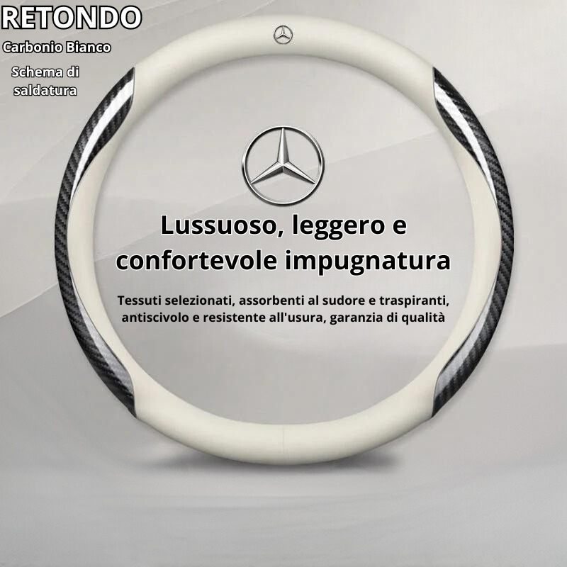 Copertura in Cuoio Personalizzata per Volante Auto