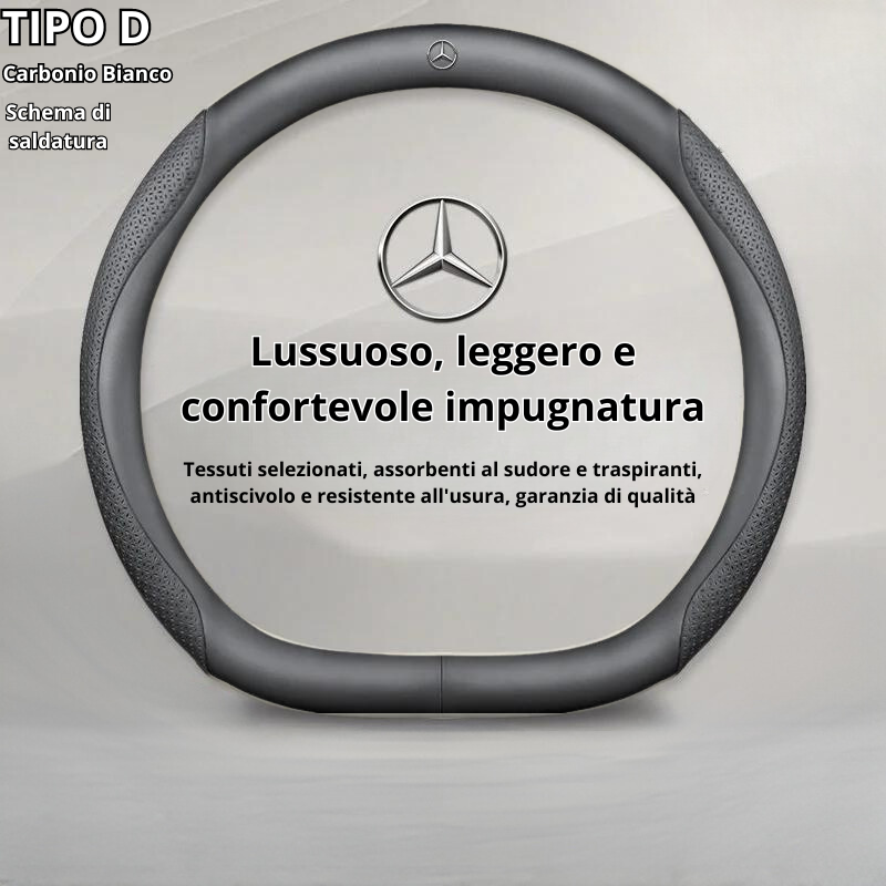 Copertura in Cuoio Personalizzata per Volante Auto